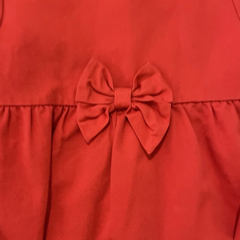 Gymboree Orange Red‎ Holidays Christmas Rain Jacket Girls Small 5/6 School